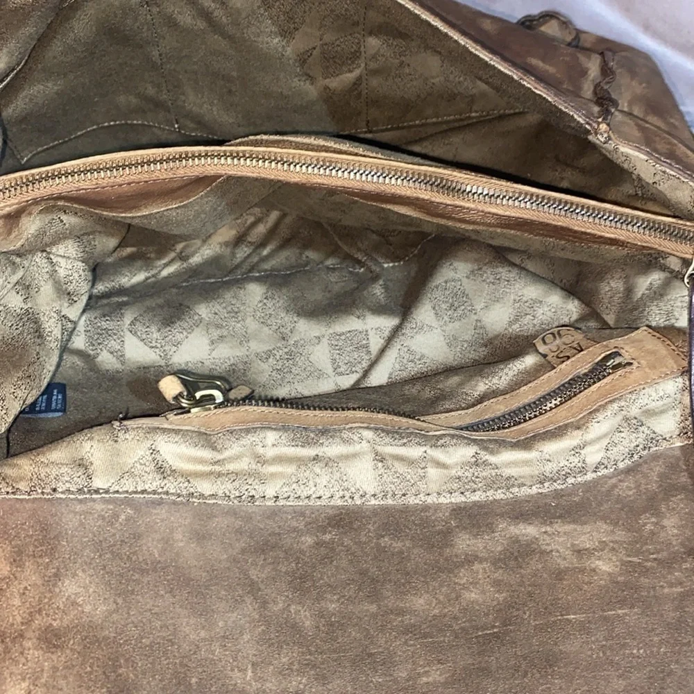 A.S.98 Messenger Bag Brown Leather Crossbody Bag (Free People)